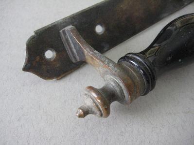 Brass and ceramic handle -  select me for a larger image