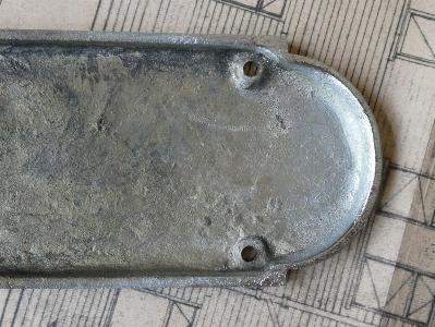 Chrome finger plates, mirror finish -  select me for a larger image