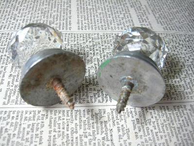 Glass and aluminium knobs -  select me for a larger image
