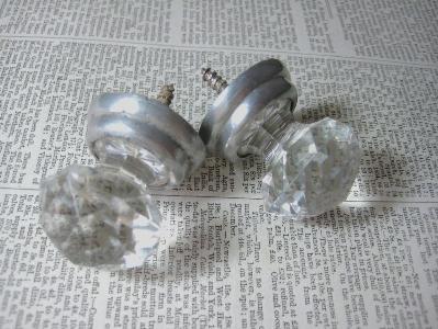 Glass and aluminium knobs -  select me for a larger image