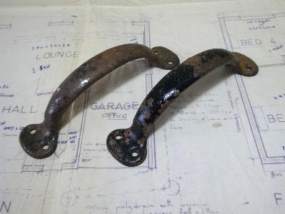 Steel pull handles, pairs -  select me for a larger image