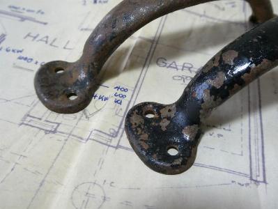 Steel pull handles, pairs -  select me for a larger image