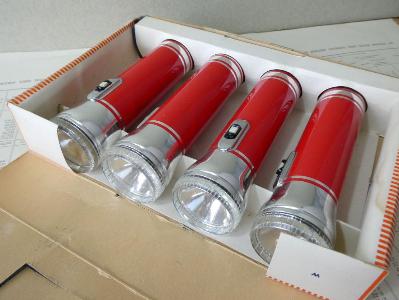 Ever-Ready torches, 4 in box. -  select me for a larger image