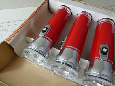 Ever-Ready torches, 4 in box. -  select me for a larger image