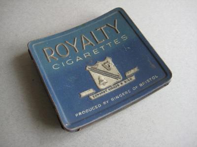 Cigarette tin, Royalty Brand -  select me for a larger image