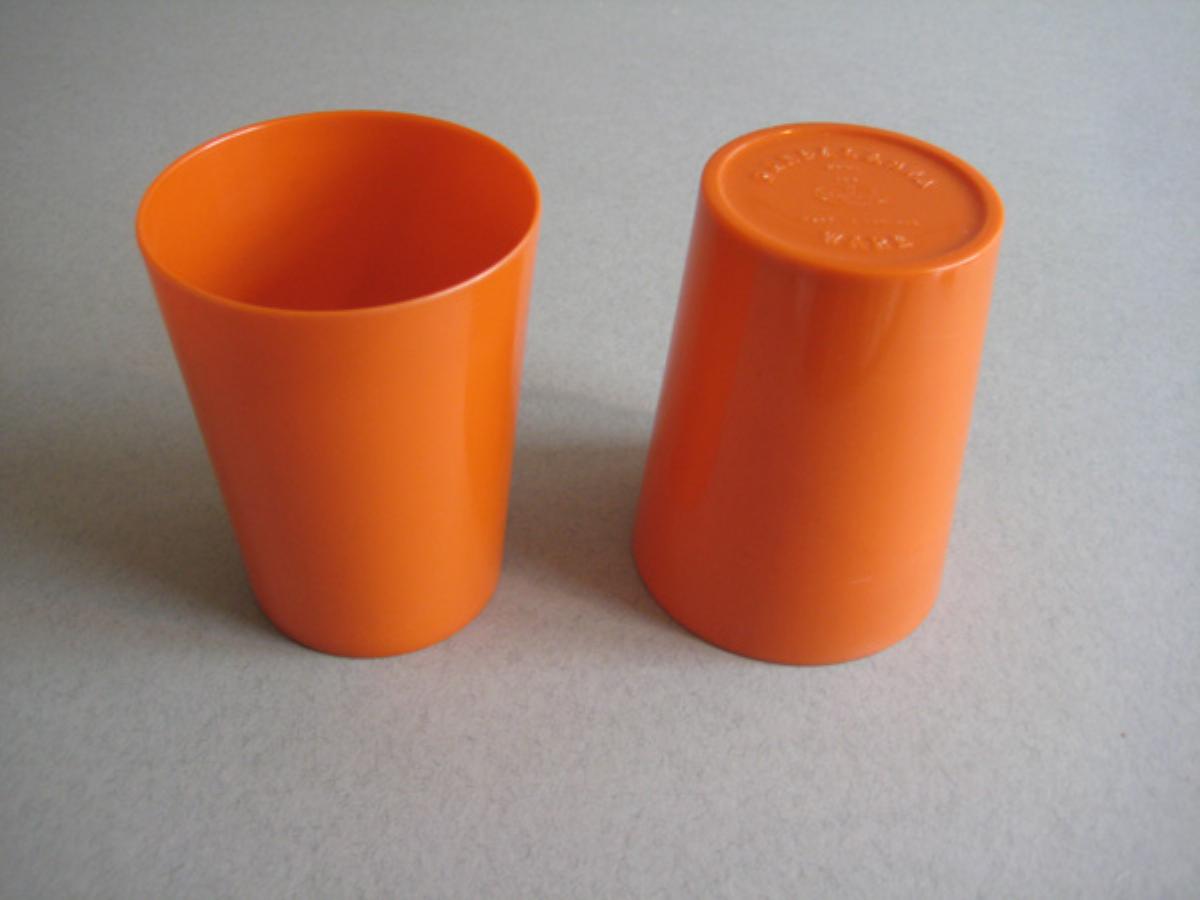 Beakers, Orange, pair -  select me for a larger image