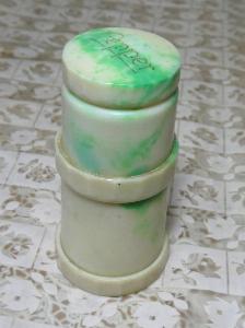 Cruet set, marbled green -  select me for a larger image