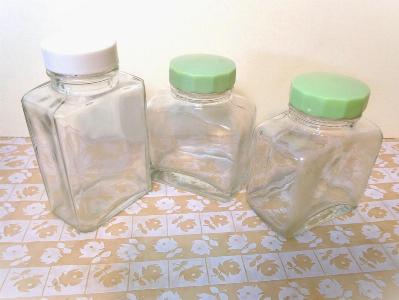 Glass bottles for picnic sets -  select me for a larger image