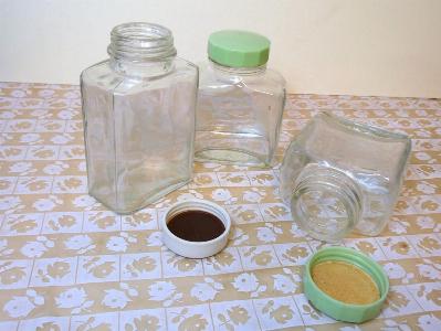 Glass bottles for picnic sets -  select me for a larger image