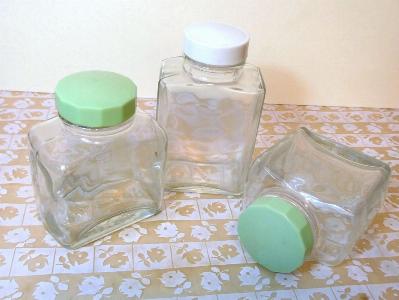 Glass bottles for picnic sets -  select me for a larger image
