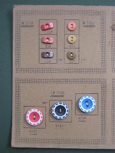 Button samples on display card -  select me for a larger image