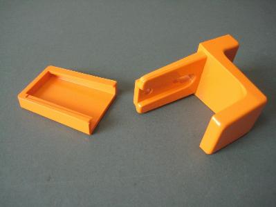 1980s orange coat hook -  select me for a larger image