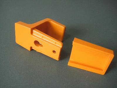 1980s orange coat hook -  select me for a larger image