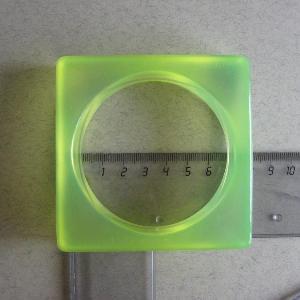Vintage Square Green Bangle -  select me for a larger image