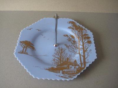 Cake stand, Lucite, 1940s -  select me for a larger image