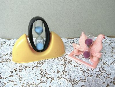 Egg timers, 2 designs -  select me for a larger image