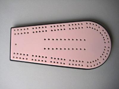 Pink and black Lucite Crib board -  select me for a larger image