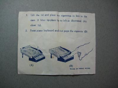 Piano shaped cigarette box -  select me for a larger image