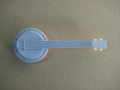 Banjo shaped baby rattle -  select me for a larger image