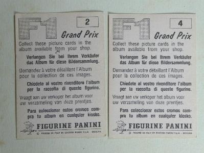 Panini F1 Grand Prix cards -  select me for a larger image
