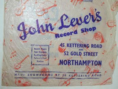 Record shop advertising bags -  select me for a larger image