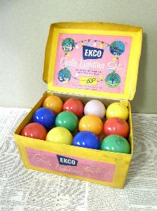 Ekco Gala coloured lamps -  select me for a larger image