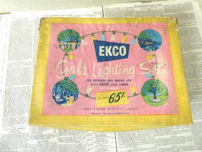 Ekco Gala coloured lamps -  select me for a larger image