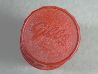 Gibbs shaving soap in red holder -  select me for a larger image