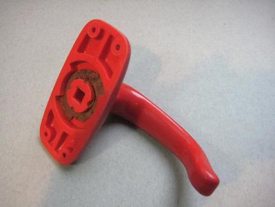 Red lever handle, 1960s -  select me for a larger image