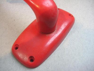 Red lever handle, 1960s -  select me for a larger image