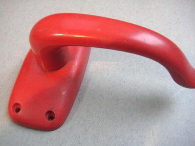 Red lever handle, 1960s -  select me for a larger image