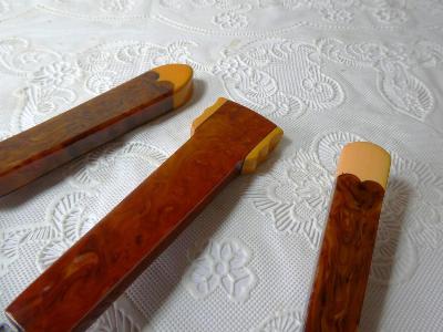 Cake servers, phenolic handles -  select me for a larger image